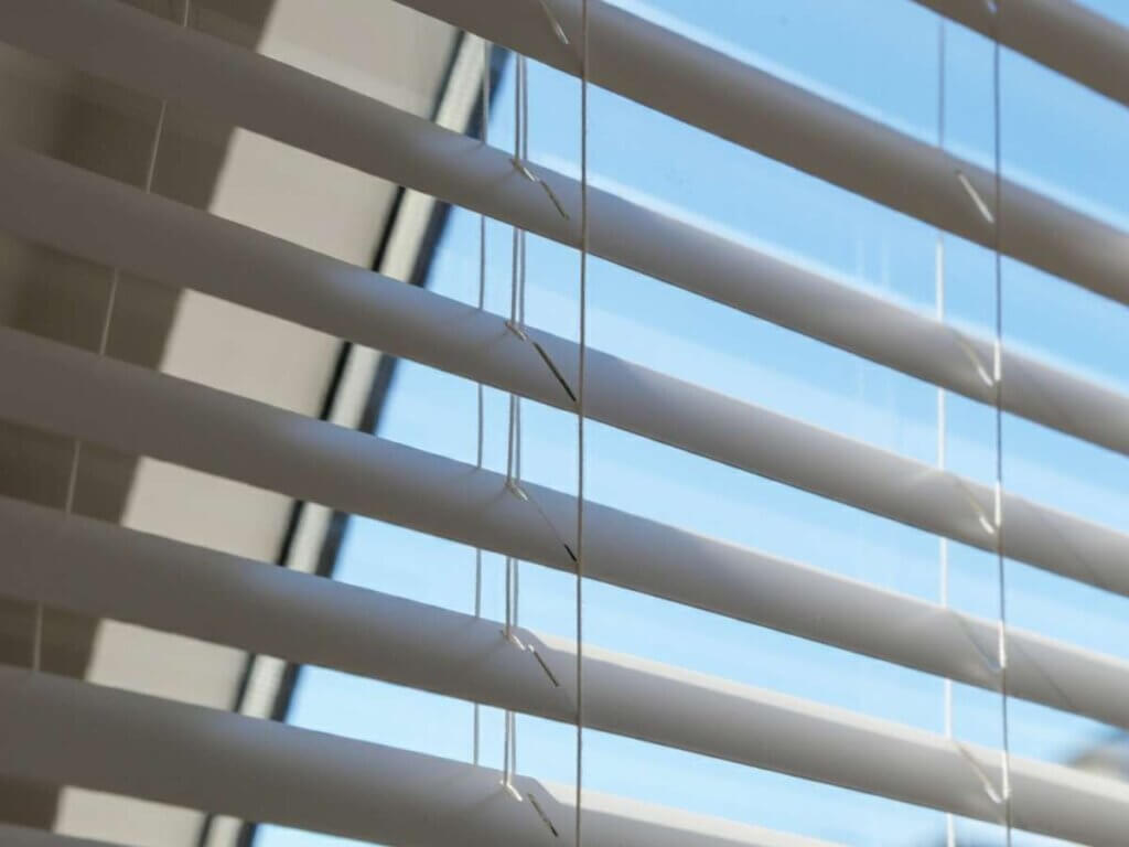 close up of blinds